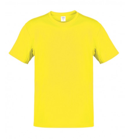 Camiseta Adulto Color Hecom AMARILLO S