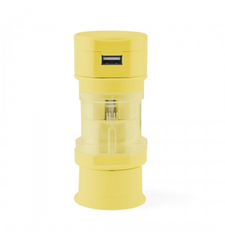 Adaptador Enchufes Tribox AMARILLO S/T