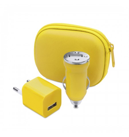 Set Cargadores USB Canox AMARILLO S/T