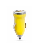 Cargador Coche USB Hikal AMARILLO S/T
