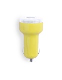 Cargador Coche USB Denom AMARILLO S/T