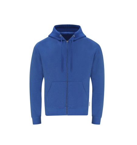 Sudadera Adulto Capucha + Cremallera Walder AZUL XS