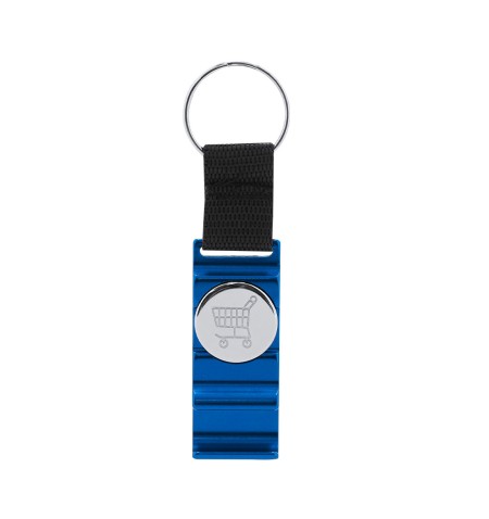 Llavero Moneda Soporte Nevin AZUL S/T