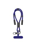 Cable Cargador Soporte Euclab AZUL S/T