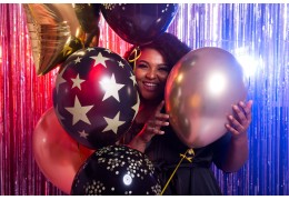 Globos metalizados personalizados para stands e inauguraciones: arcos, columnas y photocall