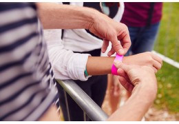 Pulseras de sublimación personalizadas para control de acceso en eventos